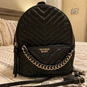 Victorias Secret mini black backpack purse